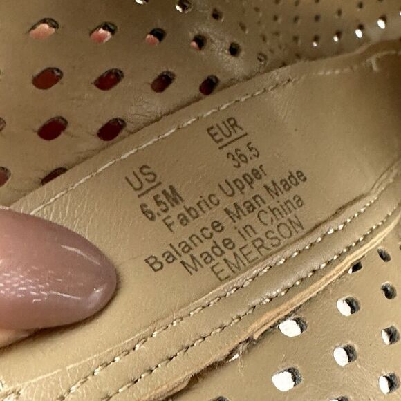 Circus by Sam Edelman Emerson Peep Toe Bootie Brown Block Heel Perforated 6.5M - Picture 8 of 9